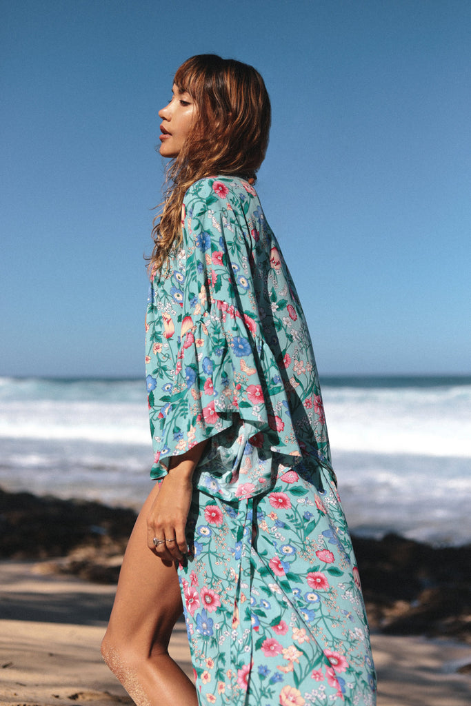 69SLAM☆PINE CREAMIQUE OAHU SUMMER KIMONO スイムガウン WOMEN PINE CREAMIQUE OAHU SUMMER KIMONO - 69SLAM Official
