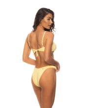 Guria Beachwear Draped Side High Leg Bikini Bottom - Yellow  (American Cut)