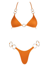 Monica Hansen Beachwear "Icon" Bottom with Rings - Orange Slice