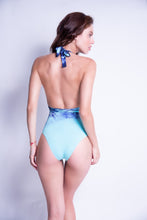 NHall Camille Reversible Hand Dyed One Piece - Tie Dye Aruba / Navy