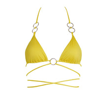 Monica Hansen Beachwear "Icon" Criss Cross Bikini Top - Zafferano