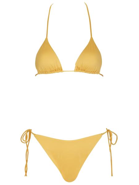 Monica Hansen Beachwear That 90's Vibe Padded Triangle Top - Gold