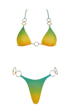 Monica Hansen Beachwear "Paradise City" Simple Bikini Top - Rainbow